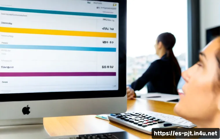 프로젝트 관리 직무별 연봉 데이터 - Photorealistic Spanish project manager in a bright modern Madrid office, reviewing a clean salary co...